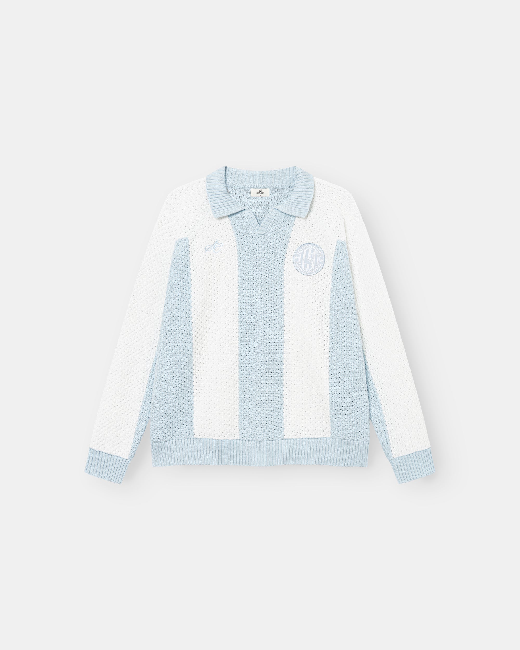 SC Football Knit Light Blue/white